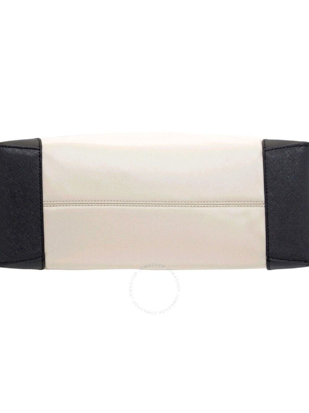 Michael Kors Large Eva Tote Bag Nylon Light Sand Black - Picture 4 of 6